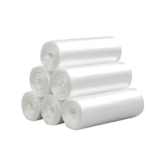 TRASH BAGS 33 LT TRANSPARENT ROLL OF 30 BAGS