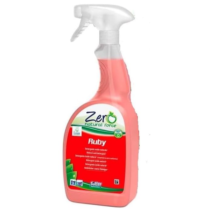 SUTTER ZERO RUBY 750 ML DETERGENT ACIDE ORIGINE VEGETALE