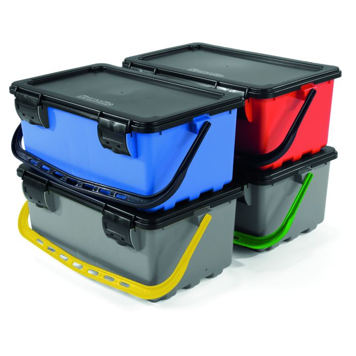 MOPBOX BLEU AVEC SEPARATEUR ET COUVERCLE