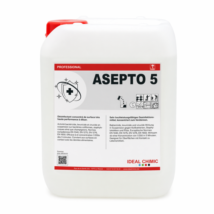 ASEPTO 5 DESINFECTANT DE SURFACE 5 LT  A DILUER