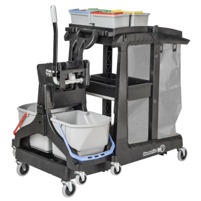 ECOMATIC TROLLEY 4 BUCKETS AND MIDMOP EM 3B TROLLEY