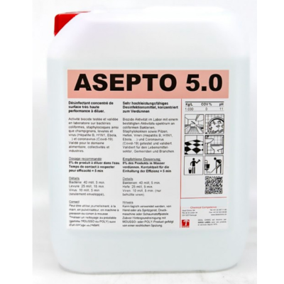 ASEPTO 5 DESINFECTANT DE SURFACE 5 LT  A DILUER