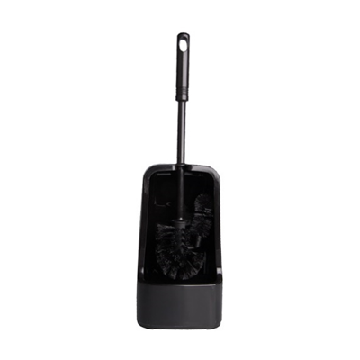 BLACK TOILET TRIM WITH RIM BRUSH