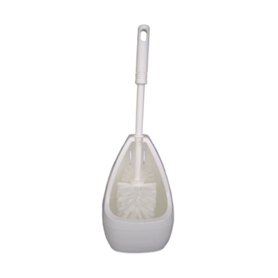 TOILET TRIM WITH ROUND WHITE SUPPORT