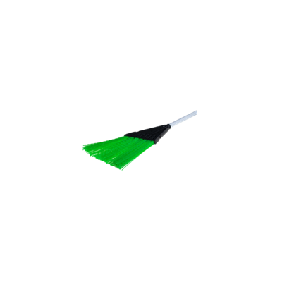 OUTDOOR GREEN PLASTIC BROOMS WITH HANDLE