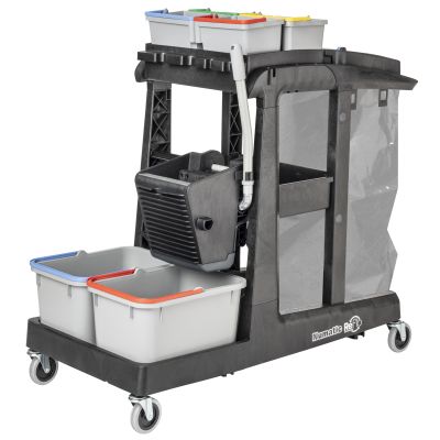 CHARIOT ECOMATIC 4 SEAUX AVEC PRESSE EM 3A REFLO