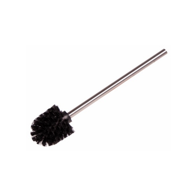 BROSSE WC NOIR AVEC TIGE INOX SANEA